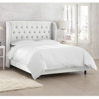 ASPEN UPHOLSTERED BED WITH CURVED SIDE BARS